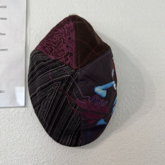 1333 Minna Newsboy Cap Goorin Bros Embroidered Woman Art Hat XL RARE Y2K Artsy - Picture 6 of 6